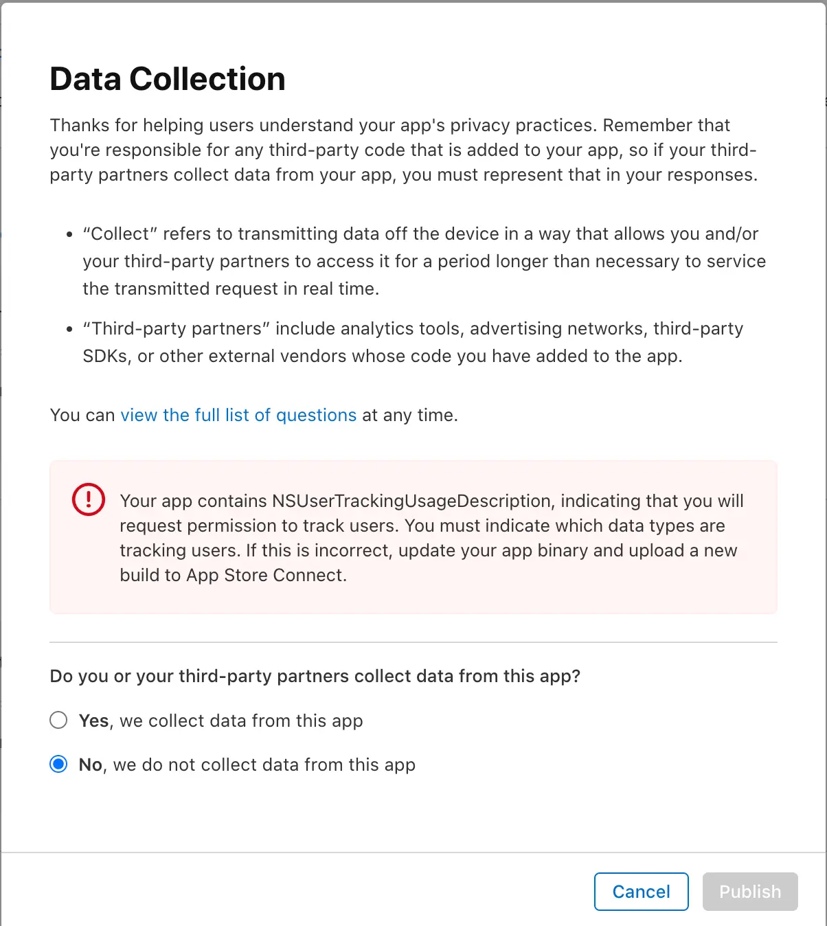 How To Fix NSUserTrackingUsageDescription Rejection From App Store Review