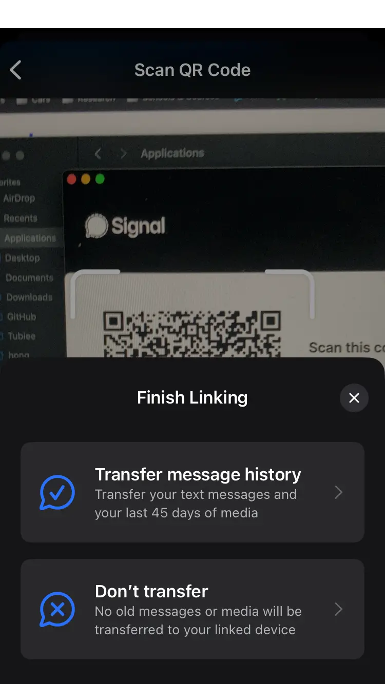 signal transfer message